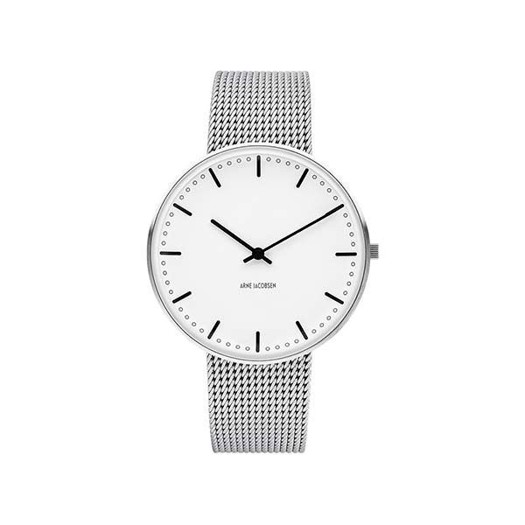 #3 - Arne Jacobsen  City Hall Ø40 Watch armbåndsur i stål med meshlænke